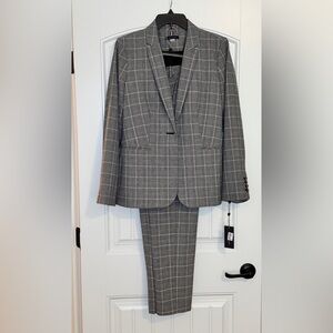 Tommy Hilfiger Gray Pink Black Plaid Marching Blazer (sz 10) Pants (Size 6 ) NWT